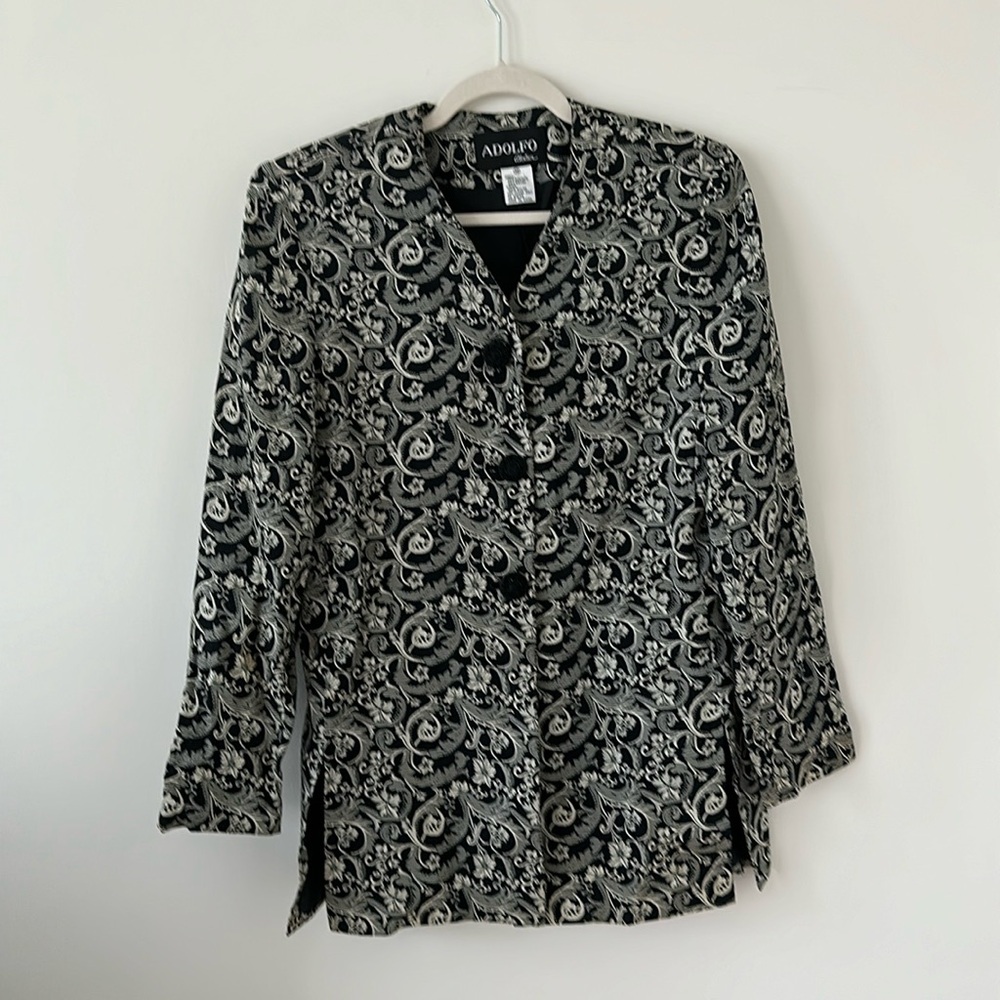 Vintage patterned blazer / size 10
